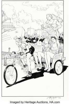 Terry Moore - Strangers in Paradise Pin-Up Illustration Original Art (San Diego Comic Con, 2008). | Heritage