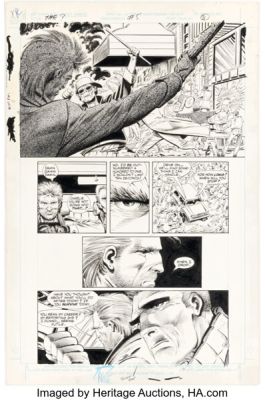 Denys Cowan and Rick Magyar The Question #5 Story Page 8 Original Art (DC, 1987). | Heritage