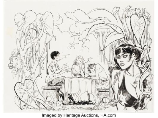 Eric Stanton Stantoons #45 "Blundie in Blunderland" Story Page 12 Illustration Original Art (Stanton Archives, 1990). | Heritage