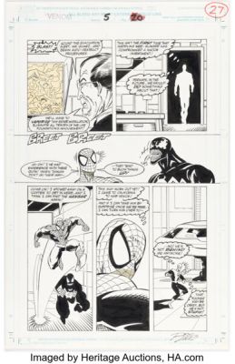 Ron Lim and Sam de la Rosa Venom: Lethal Protector #5 Spider-Man Story Page 20 Original Art (Marvel, 1993). | Heritage