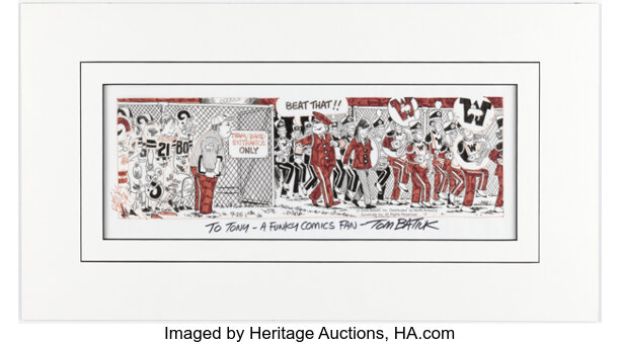 Tom Batiuk Funky Winkerbean Daily Comic Strip Original Art dated 9-25-04 (North American Syndicate Inc., 2004).