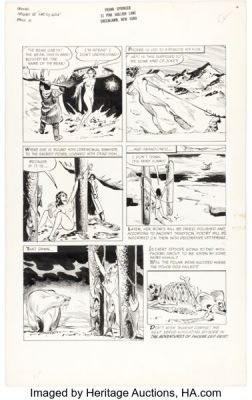 Frank Springer Evergreen Review #43 Phoebe Zeit-Geist Story Page 6 Original Art (Grove Press, 1966). | Heritage