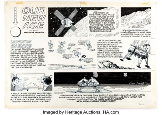 Gene Fawcette Our New Age Sunday Comic Strip Original Art dated 4-29-73 (Publishers-Hall Syndicate, 1973). | Heritage