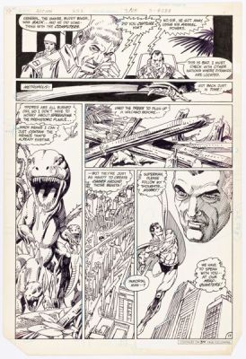 Gil Kane Action Comics #553 Story Page 17 Original Art (DC, 1984). | Heritage