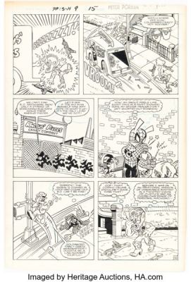 Joe Albelo and Pierre Fournier Peter Porker, the Spectacular Spider-Ham #9 Story Page 11 Original Art (Marvel, 1986). | Heritage