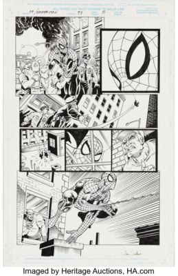 Javier Saltares and Scott Hanna Spider-Man #93 Story Page 5 Original Art (Marvel, 1998). | Heritage