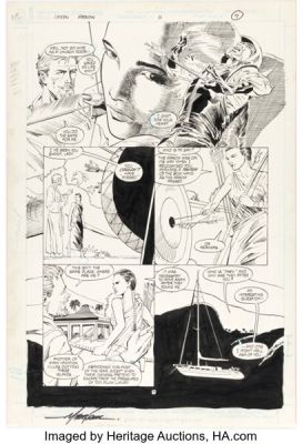 Ed Hannigan and Dick Giordano Green Arrow #11 Story Page 7 Original Art (DC, 1988). | Heritage