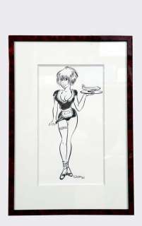 Walthéry | Natacha, illustration Ã  l’encre de Chine repré… | Banque Dessinée