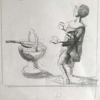 Ferenc Pinter - illustrazione originale "Pinocchio" - Page volante | Catawiki