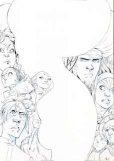 COSSU - Cossu Sky Doll hommage Barbucci dessin original