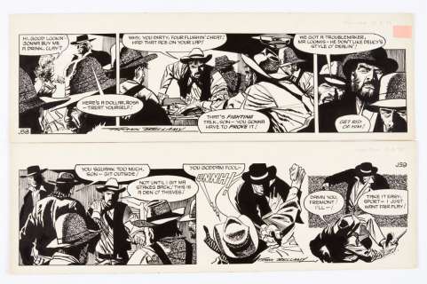 Garth: The Angels of Hells Gap two original consecutive artworks… | Comic Book Auctions ltd