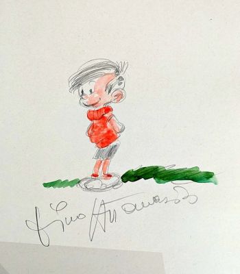 Attanasio Dino Modeste... | Lot 19 - ATTANASIO Dino Modeste et Pompon Dédicace couleur représentant... | Vermot et Associés