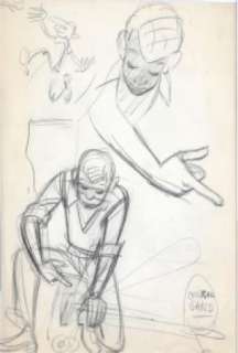 Franquin | Franquin dessin original crayon étude 2 | JeanMichel.net