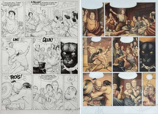 Delaby | Lot 355 : Delaby / Murena. Planche originale n°5 de l’album T5 "La déesse… | Dagoty