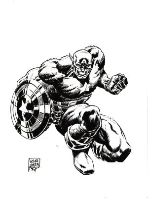 Brian Level | Captain America | The Artist Bullpen