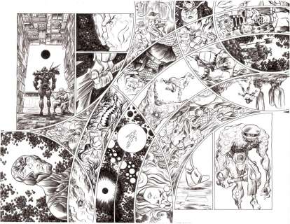 Jesse Lonergan - The New Gods #2 Page 2-3 DPS