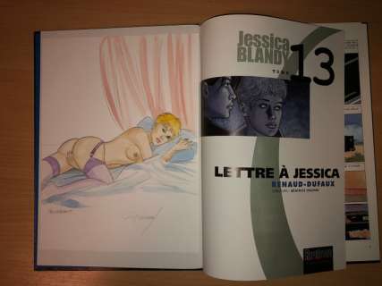 Jessica Blandy - Erotische dédicace van Jessica Blandy door Renaud in T.13 ’Lettre Ã  Jessica’ - Hardcover - Reprint | Catawiki