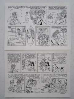 Kim Duchateau - originele gag (2x dubbele strook) - Esther Verkest - Loose page | Catawiki