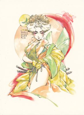 Chuma Hill ’X-Men Geisha’ Rogue 12x18" Limited Edition Giclee | Kirby’s Comic Art