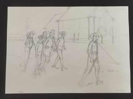 PELLERIN 2003 Crayonné à la mine de plomb : l’Epervier. T6 Pl26… | Laval Enchères