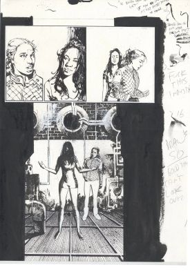 Jason Shawn Alexander | Frostbite original art issue 6 page 16 | Jason Shawn Alexander