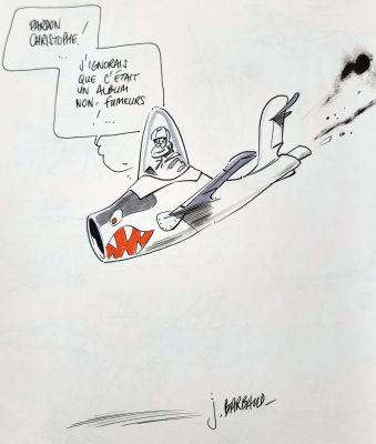 Barbaud Jean Lieutenant... | Lot 33 - BARBAUD Jean Lieutenant Mac Fly Dédicace sur l’album... | Vermot et Associés