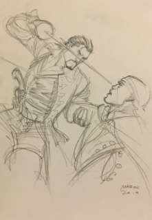 Le Scorpion - Le Mauvais Augure - Dessin preparatoire - Loose page (2019) | Catawiki