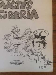 Corto Maltese - vol. "CM en Siberia" dedicace - Softcover - First edition - (1980) | Catawiki