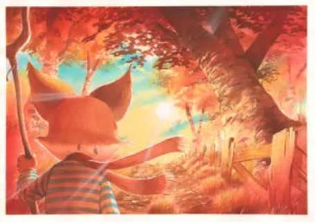 Thibault Prugne | 33 – Renard et Gros Loulou | La Galerie de la Bande Dessinée