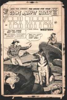 Tex Ritter Western Comic Cover Proof | DTA Collectibles