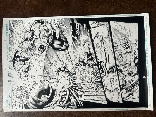 Tyler Kirkham - Green Lantern New Guardians issue 6 page 11 Tyler Kirkham original art.