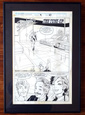Barbie Fashion Comic Art Page #9 page 10 Hand-inked Marvel Signed 1991 C-JC | Charles Scott Gallery