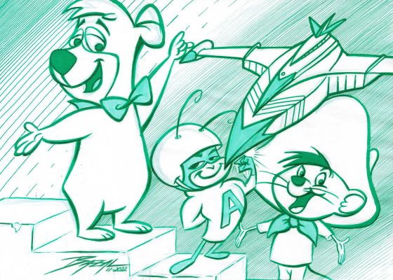 Cartoon Clash: Boo Boo, Atom Ant & Speedy Gonzales | Corner4art