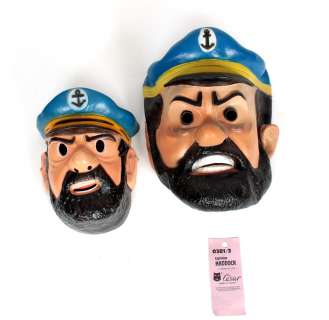 Hergé | CEZAR : Tintin, masque de Haddock en plastic de 19… | Banque Dessinée