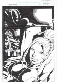 Alex Lei, Ed Benes - birds of prey #57 p. 22 - black canary bound splash - 2003