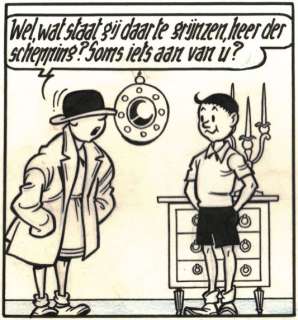 Suske en Wiske - De zingende zwammen / Les Champignons chanteurs - Originele pagina - (p.13) - met luxe groot formaat hc - (1960/2020) | Catawiki