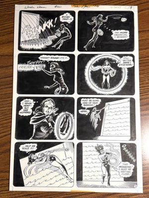 Wonder Woman #221 ORIGINAL ART Story Page Bronze Age Curt Swan Colletta DC 1975