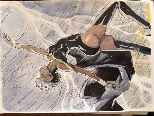 Matteo Leoni | Storm watercolor and gouache artwork by Matteo Leoni | Raremarq (Buy It Now)