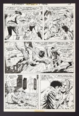 Original Art from Western Action #1 (1975) Story Pg 8 Abel/Milgrom | eBay US (Buy It Now)