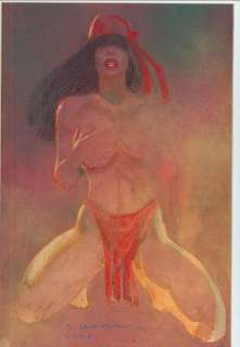 Bill Sienkiewicz | * NEW*ELEKTRA NUDE PAINTING | Black Line Fever