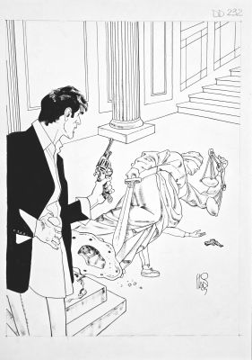 Copertina originale Angelo Stano Dylan Dog n. 232 “Un fantasma a Scotland Yard”