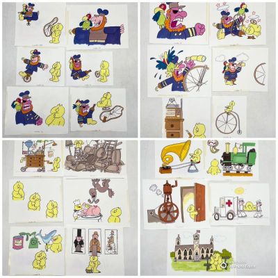 Lot 13 - A complete set of original interior artwork for the Henrys Cat book… | misc / divers