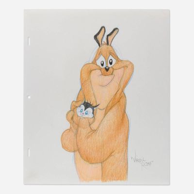 Virgil Ross, Mark Anthony and Pussyfoot Color Illustration (Looney Tunes) | Landry Pop Auctions