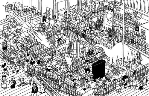 Affiche  » Musée de la BD de Bruxelles » – Pieter de Poortere – ( original +Art Print )