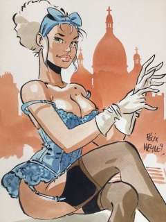 Meynet, Félix - Dessin original couleur - Mirabelle Ã  Paris | Catawiki