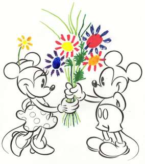 Mickey & Minnie - SPRING - Original Drawing - Tony Fernandez - Original Art | Catawiki