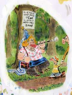 Vuillemin, Philippe - Dessin original + mise en couleur originale - Il était une fois - (2000) | Catawiki