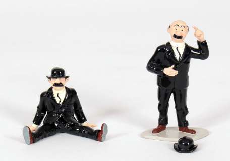 Hergé | MOULINSART PLOMB : Tintin, 46923-31, les Dupondt c… | Banque Dessinée