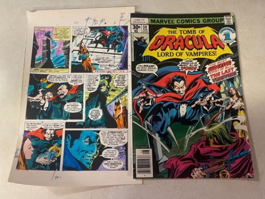 TOMB OF DRACULA #59 comic ART original color guide 1977 JANUS SON DRACULA COLAN | eBay US (Buy It Now)