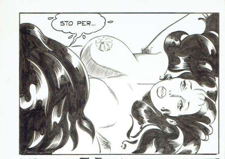Maghella n. 110 - D. Leonetti 1x tavola Erotica originale (planche) - Loose page - (1978) | Catawiki
